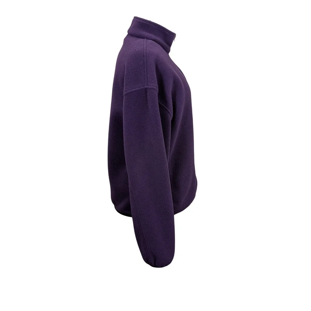 Vintage Speedo Purple Fleece Jacket Mens Small‎ Full Zip Athletic Outdoor
